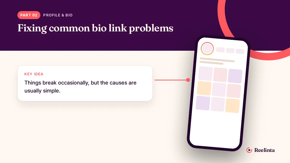 Fixing Common Bio Link Problems