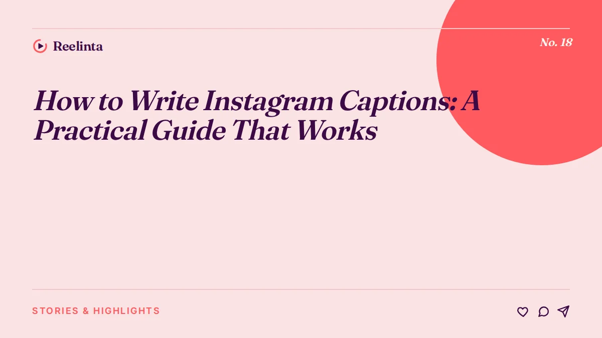 How to Write Instagram Captions
