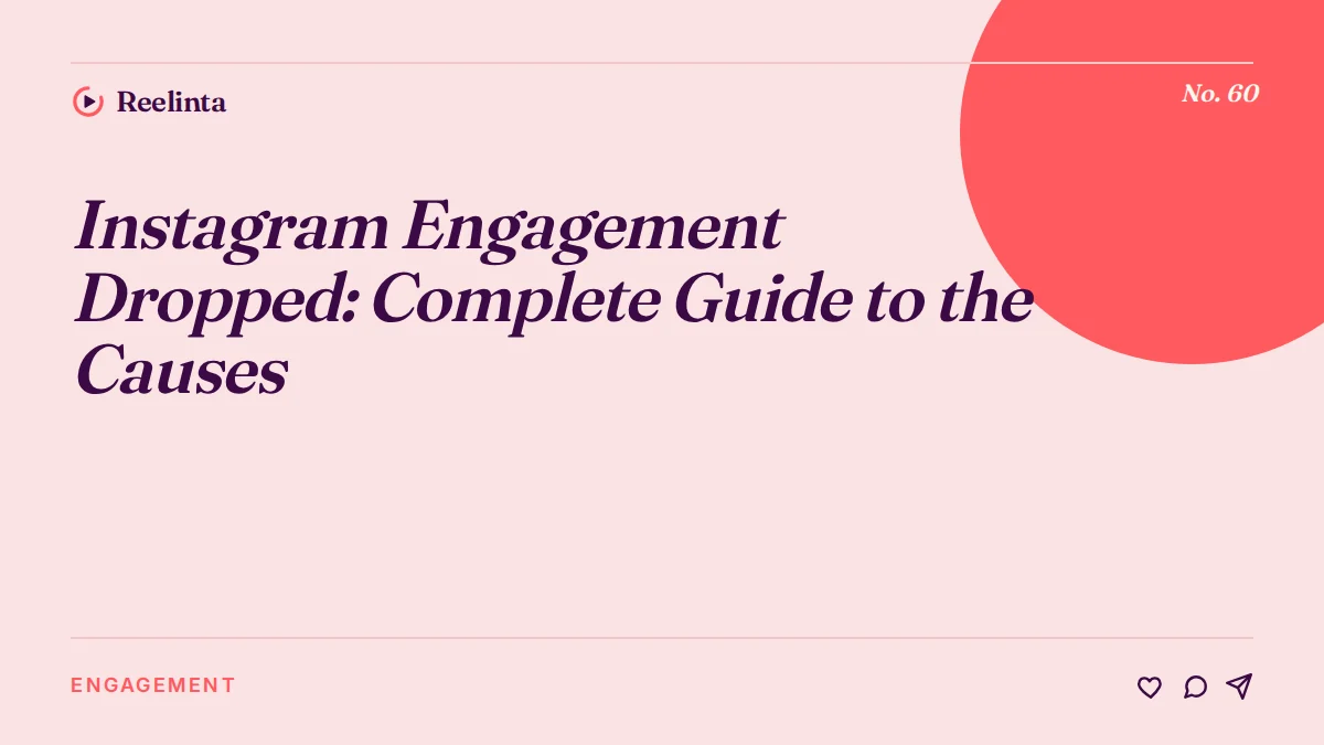 Instagram Engagement Dropped