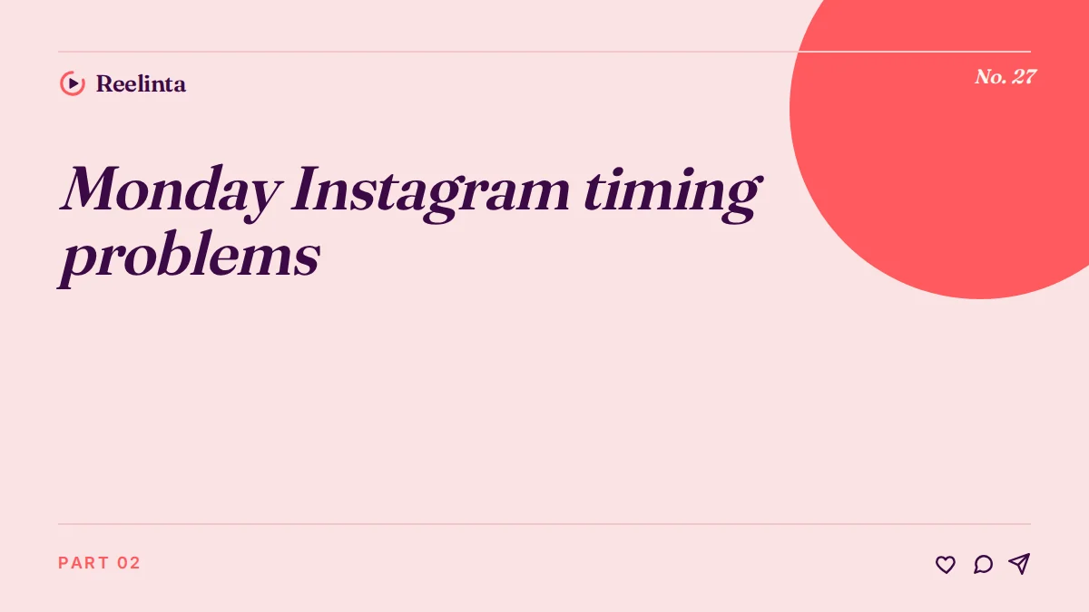 Monday Instagram Timing Problems